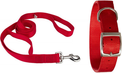 Furious3D Dog Collar & Leash(, Red