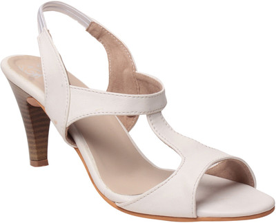 MSC Women White Heels