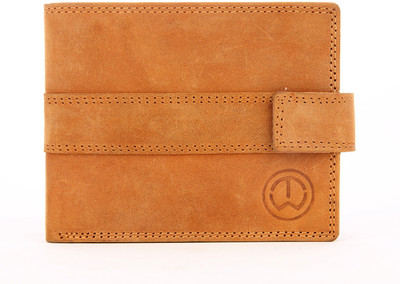InW Men Casual Tan Genuine Leather Wallet(10 Card Slots)