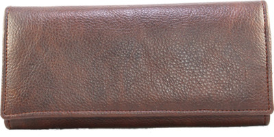 SKOLL Women Casual Brown Artificial Leather Wallet(15 Card Slots), Grey