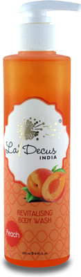 La'Decus Revitalising Peach Body Wash 250ml/8.45 fl.oz-PARABEN FREE Luxury Body Wash for men and women(250 ml)