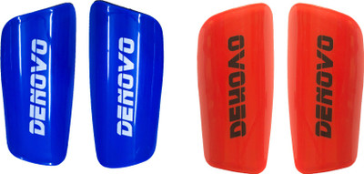 MattZig Pro (2 Pairs) Football Shin Guard(, Blue, Red