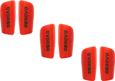 MattZig Pro (3 Pairs) Football Shin Guard(, Red