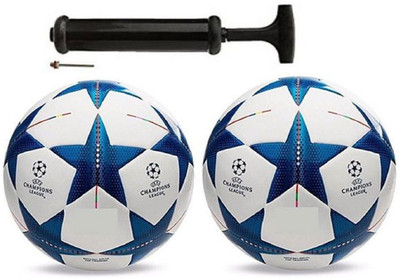 Unik Star Blue Combo Football With Pump Football Kit