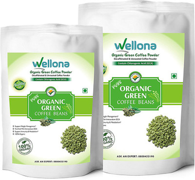 Wellona 100% Pure, Decaffeinated Green Organic Coffee Beans For Weight Loss (200 Gm, Pack Of 2)(200 g)
Wellona 100% Pure, Decaffeinated Green Organic Coffee Beans For Weight Loss (200 Gm, Pack Of 2)(200 g)