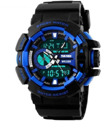 R P S Fashion new Collection Sport Women watch Strap ; Black Watch - For Men