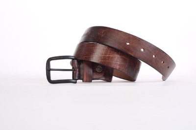 modello crafts Men Casual Brown Genuine Leather Belt
