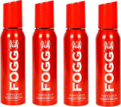 Fogg NAPOLEON Perfume Body Spray - For Men & Women(480 ml, Pack of 4)