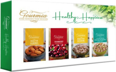Gourmia Healthy Happiness Dry Fruits Gift Pack Almonds, Cranberries, Pistachios, Cashews(400 g, Box)
Gourmia Healthy Happiness Dry Fruits Gift Pack Almonds, Cranberries, Pistachios, Cashews(400 g, Box)