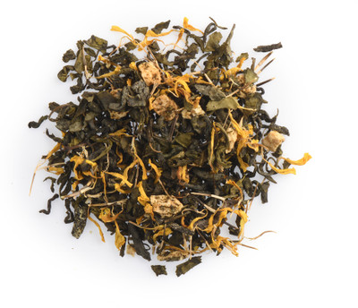 Dancing Leaf Mango Hue (100 gms) Mango Green Tea Pouch(100 g)