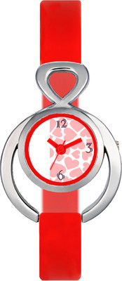 Shivam Retail Valentime 0014 Red Watch - For Girls