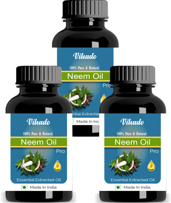 Vihado Neem Oil, 15ml - 100% Pure & Organic, Natural, Undiluted, Smoothes Wrinkles, Relieves Dry Skin, Scars & Acne care, Skin Conditioner & toner, Dandruff care, Hair Growth Pack of 3(15 ml)(15 ml)
Vihado Neem Oil, 15ml - 100% Pure & Organic, Natural, Undiluted, Smoothes Wrinkles, Relieves Dry Skin, Scars & Acne care, Skin Conditioner & toner, Dandruff care, Hair Growth Pack of 3(15 ml)(15 ml)