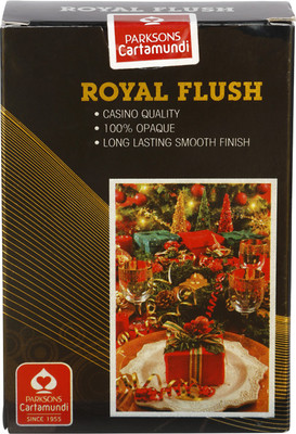 Parksons Royal Flush (Single Pack) Pure Plastic Playing card for Fun / game / party(Multicolor)
Parksons Royal Flush (Single Pack) Pure Plastic Playing card for Fun / game / party(Multicolor)
