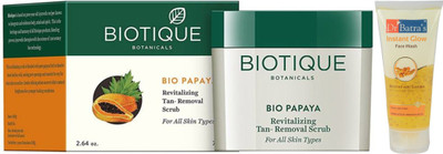 Biotique Bio Papaya Revitalizing Tan Removal Scrub for All Skin Types-75g And Dr Batra's Instant Glow Face Wash-100g(Set of 2)
Biotique Bio Papaya Revitalizing Tan Removal Scrub for All Skin Types-75g And Dr Batra's Instant Glow Face Wash-100g(Set of 2)