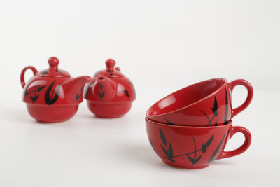 Caffeine Caffeine Ceramic Handmade Red Glazed 2 in 1 Teapot with Cup (Set of 2) Ceramic(Red, Pack of 2)
Caffeine Caffeine Ceramic Handmade Red Glazed 2 in 1 Teapot with Cup (Set of 2) Ceramic(Red, Pack of 2)