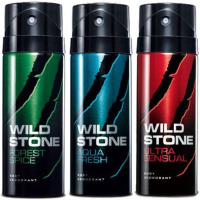 Wild Stone Combo Set(Forest Spice,Aqua Fresh,Ultra Sensual) Deodorant Spray - For Men(450 ml, Pack of 3)
Wild Stone Combo Set(Forest Spice,Aqua Fresh,Ultra Sensual) Deodorant Spray - For Men(450 ml, Pack of 3)