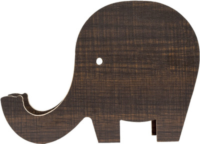 DadSon 2 Compartments Wood, MDF Elephant Shaped Pen(Walnut)