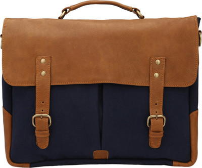 U Carry Me Messenger Bag(Blue, Tan)