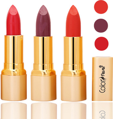 Color Fever lipstick with Vitamin E, Enriched soft and smooth 9 to 5 matte(red, plum, orange, 12 g)
Color Fever lipstick with Vitamin E, Enriched soft and smooth 9 to 5 matte(red, plum, orange, 12 g)