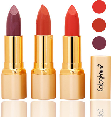 Color Fever lipstick with Vitamin E, Enriched soft and smooth 9 to 5 matte(plum, brick orange, orange, 12 g)
Color Fever lipstick with Vitamin E, Enriched soft and smooth 9 to 5 matte(plum, brick orange, orange, 12 g)