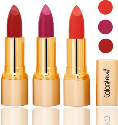 Color Fever lipstick with Vitamin E, Enriched soft and smooth 9 to 5 matte(red, purple, orange, 12 g)
Color Fever lipstick with Vitamin E, Enriched soft and smooth 9 to 5 matte(red, purple, orange, 12 g)
