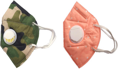 Vritraz N95 PM 2.5 Anti-Pollution Activated Carbon Face Mask with Breathing Valve (Green,Pink,Pack of 2) Mask
Vritraz N95 PM 2.5 Anti-Pollution Activated Carbon Face Mask with Breathing Valve (Green,Pink,Pack of 2) Mask