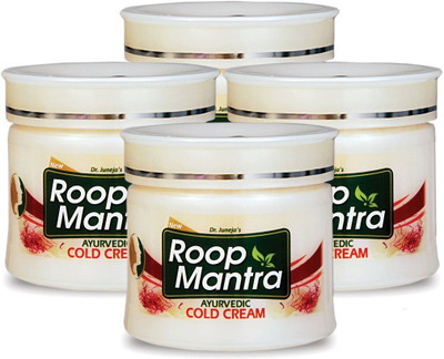 Roop Mantra Kesar Malai Cold Cream 100gm, Pack of 4(100 g)