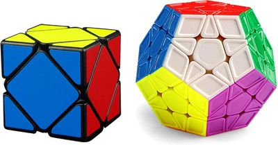 Rubik's Domino Skewb Black & Megaminx Stickerless Cube Bright Colors 3D Brain Teaser Puzzle Recommended for 3 -99 yrs (Combo of 2)(2 Pieces)
Rubik's Domino Skewb Black & Megaminx Stickerless Cube Bright Colors 3D Brain Teaser Puzzle Recommended for 3 -99 yrs (Combo of 2)(2 Pieces)