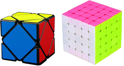 Rubik's Domino Skewb Black & 5x5 Stickerless Cube Bright Colors 3D Brain Teaser Puzzle Recommended for 3 -99 yrs (Combo of 2)(2 Pieces)
Rubik's Domino Skewb Black & 5x5 Stickerless Cube Bright Colors 3D Brain Teaser Puzzle Recommended for 3 -99 yrs (Combo of 2)(2 Pieces)