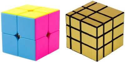 Rubik's Domino 2x2 Stickerless Cube & QIYI Gold Mirror Cube Bright Colors 3D Brain Teaser Puzzle Recommended for 3 -99 yrs (Combo of 2)(2 Pieces)
Rubik's Domino 2x2 Stickerless Cube & QIYI Gold Mirror Cube Bright Colors 3D Brain Teaser Puzzle Recommended for 3 -99 yrs (Combo of 2)(2 Pieces)