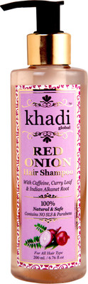 Khadi Global Red Onion Shampoo With Caffeine, Curry Leaf & Indian Alkanet Root 200ml | Stops Hairfall & Promotes Healthy Hair Growth(200 ml)
Khadi Global Red Onion Shampoo With Caffeine, Curry Leaf & Indian Alkanet Root 200ml | Stops Hairfall & Promotes Healthy Hair Growth(200 ml)