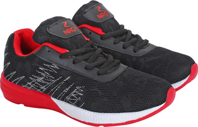 Aero Running Shoes For Men(Black, Red::black