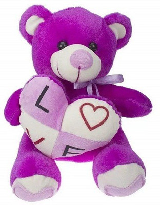 ZOONIO Purple Teddy Bear - 45 cm(Purple)