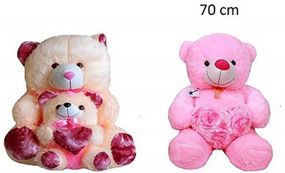 GAMERPOINT Pink & Cream Baby Teddy(70 cm) And Get A Free Pink Color Teddy Bear 60 cm - 11 cm(Black)
GAMERPOINT Pink & Cream Baby Teddy(70 cm) And Get A Free Pink Color Teddy Bear 60 cm - 11 cm(Black)