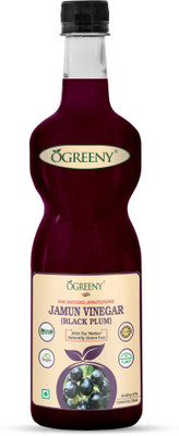 OGREENY Jamun Vinegar With mother Raw, Unfiltered & Undiluted (Made With Syzygium Cumin) Vinegar(750 ml)
OGREENY Jamun Vinegar With mother Raw, Unfiltered & Undiluted (Made With Syzygium Cumin) Vinegar(750 ml)