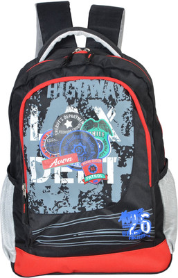 Avon Highway Patrol Black & Red 26 Litres 30 L Backpack(Black)