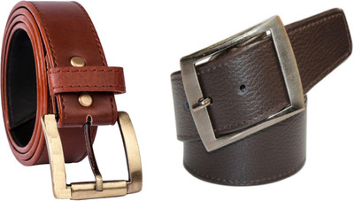 BlacKing Men Casual Black, Brown Synthetic Belt