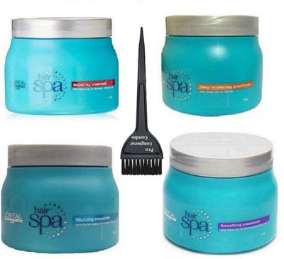 Pro longwear combo Hair Brush, L'oreal Repairing Creambath Hair Spa With Deep Nourishing, Vitalizing & Smoothing Creambath Spa Set Of 4(Set of 5)
Pro longwear combo Hair Brush, L'oreal Repairing Creambath Hair Spa With Deep Nourishing, Vitalizing & Smoothing Creambath Spa Set Of 4(Set of 5)