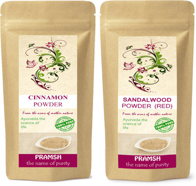 PRAMSH Premium Quality Red Sandalwood 300gm & Cinnamon (Daalchini) 400gm Powder Combo(700 g)
PRAMSH Premium Quality Red Sandalwood 300gm & Cinnamon (Daalchini) 400gm Powder Combo(700 g)