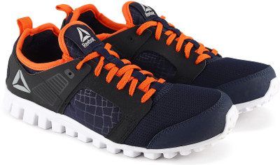 REEBOK Boys Lace Running Shoes(Blue, Navy/bright lava