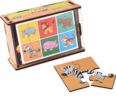 RK Cart Kids Wooden Wild Animals Jigsaw Puzzles (Multicolour, 6515) - Pack of 6 (1 Pieces)
RK Cart Kids Wooden Wild Animals Jigsaw Puzzles (Multicolour, 6515) - Pack of 6 (1 Pieces)