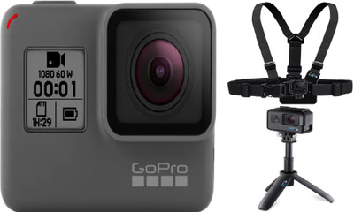GoPro Hero (with Shorty & Chesty) Sports and Action Camera(Black, 10 MP), Grey