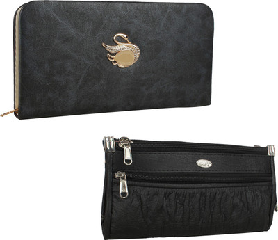 Element Cart Casual, Formal, Party Black Clutch