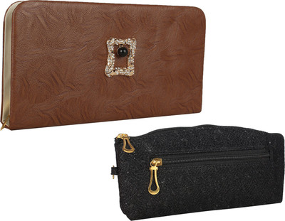 Fillincart Casual, Formal, Party Black, Brown Clutch