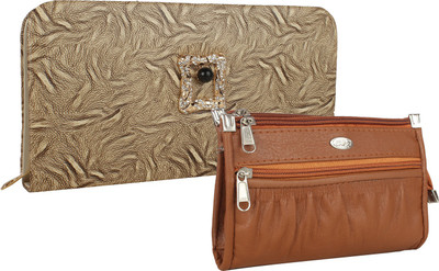 Element Cart Casual, Formal, Party Beige, Brown Clutch