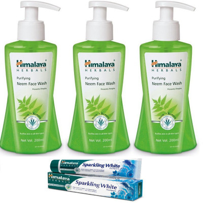 Himalaya Purifying Neem Face Wash, Purifying Neem Face Wash, Purifying Neem Face Wash, Toothpaste(Set of 1)
Himalaya Purifying Neem Face Wash, Purifying Neem Face Wash, Purifying Neem Face Wash, Toothpaste(Set of 1)