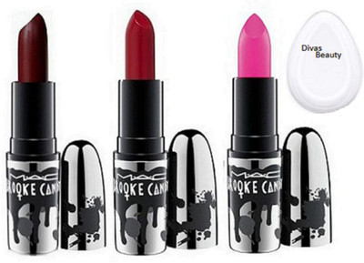 divas beauty Silicon Puff&Mac Brooke Candy Lipstick Cvber,All Fired Up&Pink Pack Of 3(Set of 4)
divas beauty Silicon Puff&Mac Brooke Candy Lipstick Cvber,All Fired Up&Pink Pack Of 3(Set of 4)