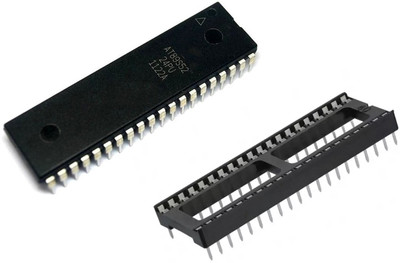 e4u AT89S52 8051 8 Bit 33Mhz Microcontroller IC DIP 40 + IC Base Electronic Components Electronic Hobby Kit
e4u AT89S52 8051 8 Bit 33Mhz Microcontroller IC DIP 40 + IC Base Electronic Components Electronic Hobby Kit