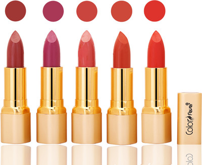 Color Fever lipstick with Vitamin E, Enriched soft(Mauve, plum, peach, brick orange, orange, 20 g)
Color Fever lipstick with Vitamin E, Enriched soft(Mauve, plum, peach, brick orange, orange, 20 g)