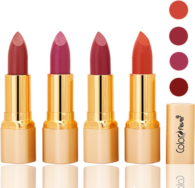 Color Fever lipstick with Vitamin E, Enriched soft(Mauve, plum, mauve, brick orange, 16 g)
Color Fever lipstick with Vitamin E, Enriched soft(Mauve, plum, mauve, brick orange, 16 g)